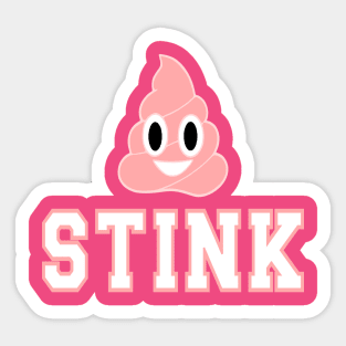 Cute Stink Poop Sticker